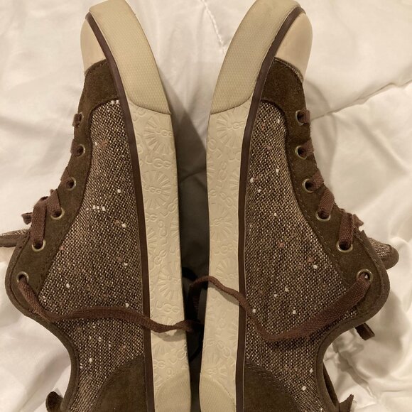 UGG Fleece Lined Sneakers Size 8.5 - Picture 4 of 6